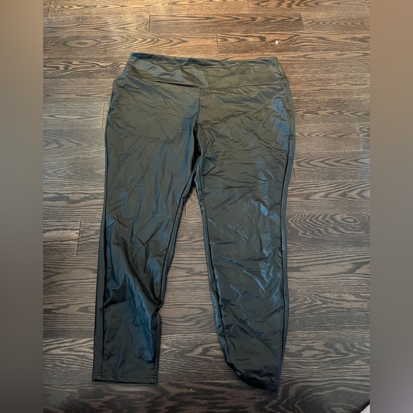 Faux leather pants tights  (high waist band) - Picture 3 of 7